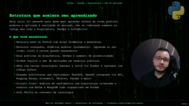 Python Completo: do código à Arquitetura, DevOps e GenAI! – Screenshot 2