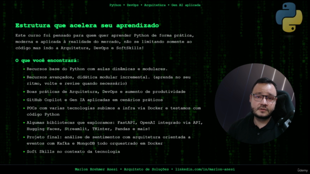 Python Completo: do código à Arquitetura, DevOps e GenAI! – Screenshot 3