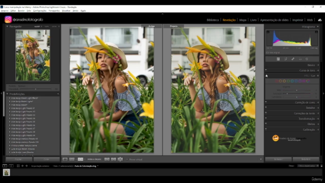 TRATAMENTO E COLORIZAÇÃO DE FOTOS NO LIGHTROOM – Screenshot 1