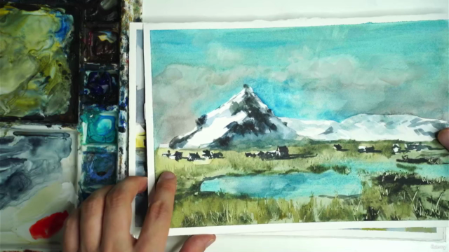 Painting the Nordics: The Ultimate Watercolor Course – Screenshot 2