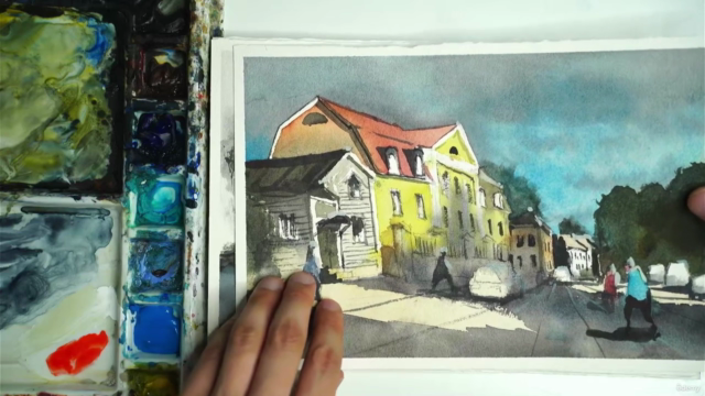 Painting the Nordics: The Ultimate Watercolor Course – Screenshot 3