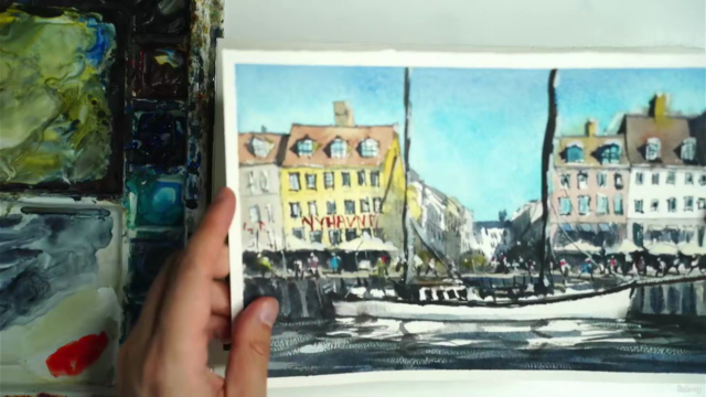 Painting the Nordics: The Ultimate Watercolor Course – Screenshot 4