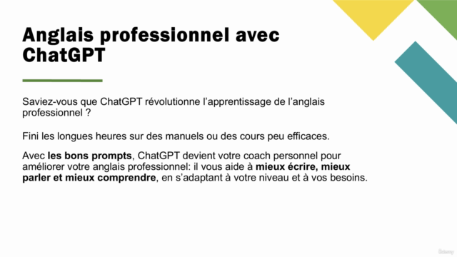 Maîtrisez l'anglais professionnel rapidement avec ChatGPT – Screenshot 1