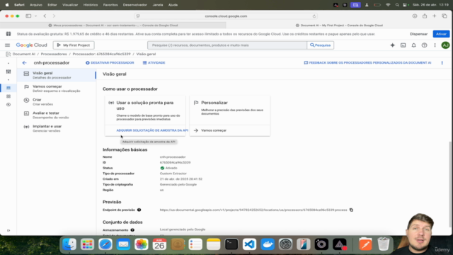 Google Document AI e OCR: Lendo imagens utilizando IA v2025 – Screenshot 1