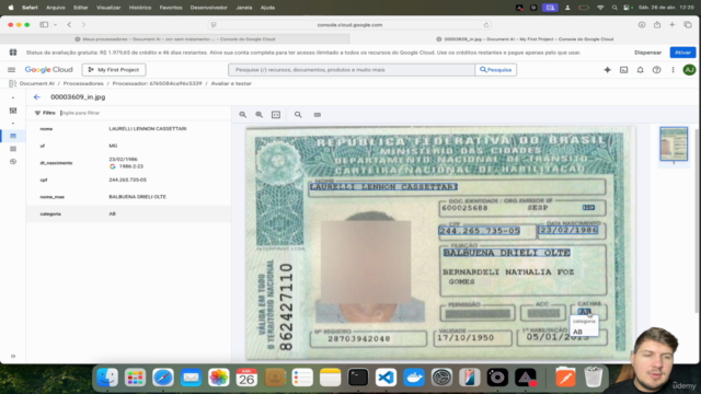Google Document AI e OCR: Lendo imagens utilizando IA v2025 – Screenshot 4