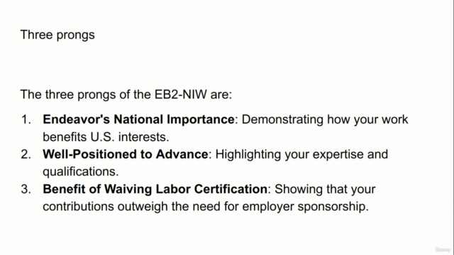Endeavor Covering Letter Three Prongs RFE EB2 NIW EB1A – Screenshot 1