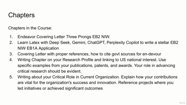 Endeavor Covering Letter Three Prongs RFE EB2 NIW EB1A – Screenshot 4