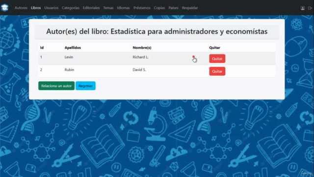 Desarrolla un sistema de control de una biblioteca con MVC – Screenshot 3