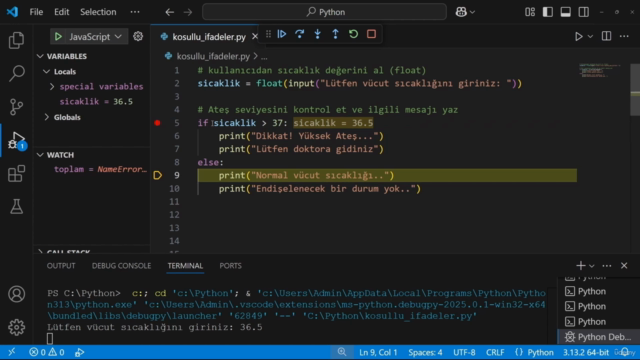 Yeni Başlayanlar için Sıfırdan İleri Seviye Python (2025) – Screenshot 3