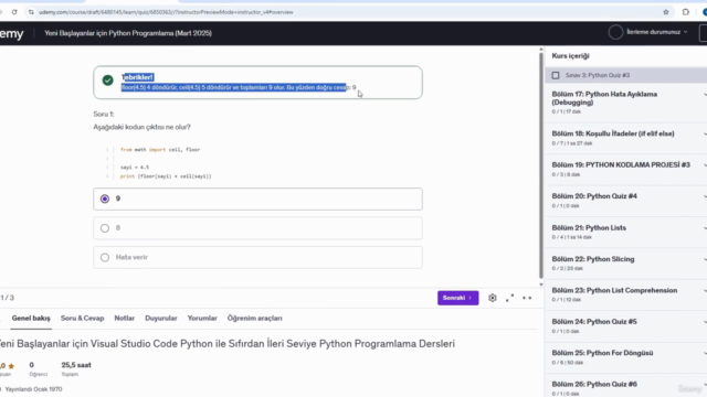 Yeni Başlayanlar için Sıfırdan İleri Seviye Python (2025) – Screenshot 4