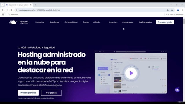 Cómo Crear una Página Web con WordPress y Cloudways – Screenshot 1