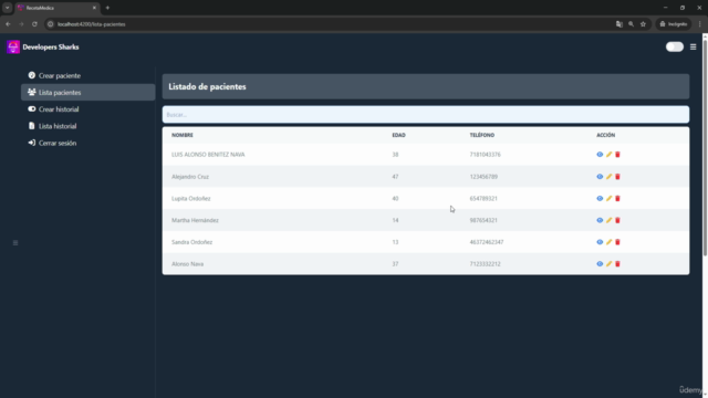 Angular 19: Crea un sistema de recetas medicas - php - mysql – Screenshot 2