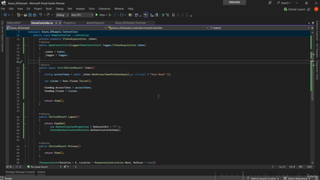 Azure Active Directory ASPNET.Core MVC İle Kullanımı – Screenshot 4