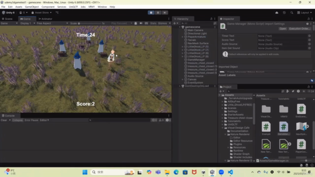 AIの敵から逃げるUnityを用いた3Dゲームを制作しよう! – Screenshot 2