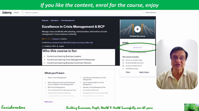 Excellence in Crisis Management & BCP – Screenshot 4