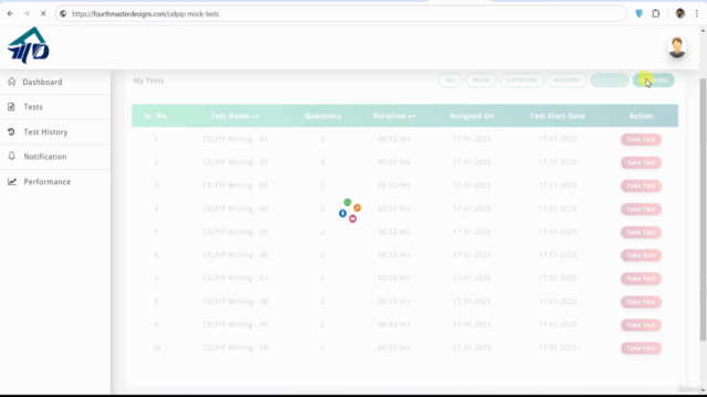 CELPIP Test | 105 Computerised Practice Tests – Screenshot 1