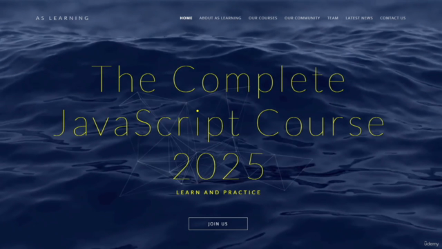 The Complete JavaScript Course 2025 – Screenshot 1