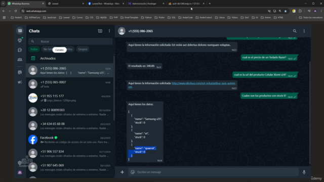 WhatsApp API con Laravel y ChatGPT: Mensajería Automática IA – Screenshot 3