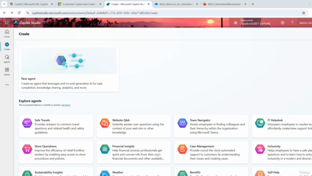 Copilot Studio : Agent Intelligent en Action – Screenshot 1