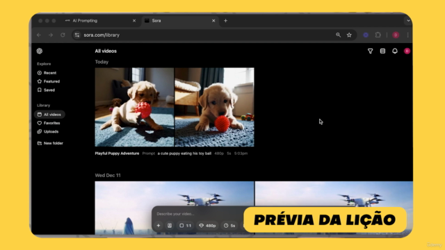 Sora AI: Criação de Vídeos com IA usando Sora, Videos com AI – Screenshot 2