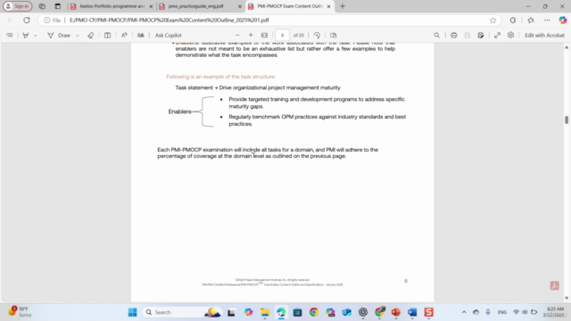 (PMI-PMOCP) Preparation Course 2025 – Screenshot 3