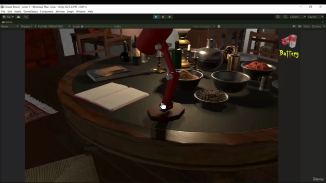 Creating a 3D Puzzle Escape Game with Unity and C# – Screenshot 1