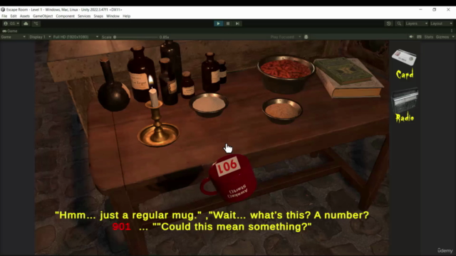 Creating a 3D Puzzle Escape Game with Unity and C# – Screenshot 2