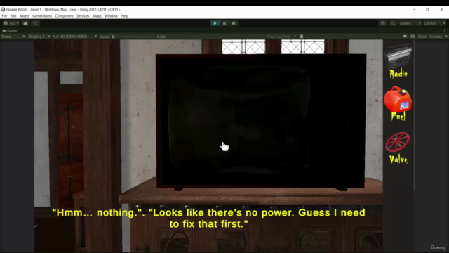 Creating a 3D Puzzle Escape Game with Unity and C# – Screenshot 3