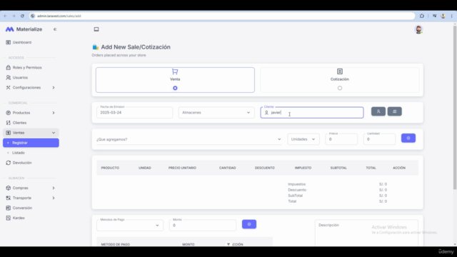 Crea tu SISTEMA DE INVENTARIO con LARAVEL 11 + VUE 3 y AWS – Screenshot 2