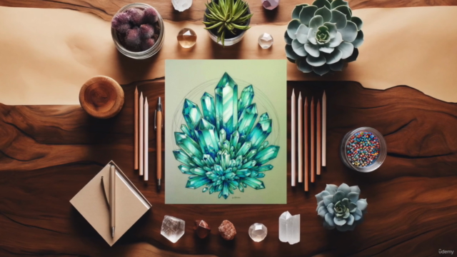 Coloring Magical Crystals – Screenshot 1