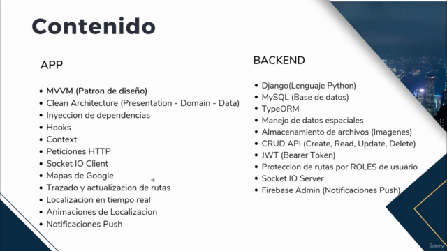 Crea un APP clone de InDriver UBER React Native Django MySQL – Screenshot 1