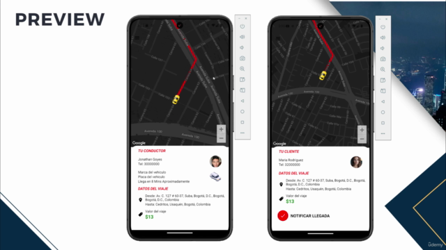 Crea un APP clone de InDriver UBER React Native Django MySQL – Screenshot 4