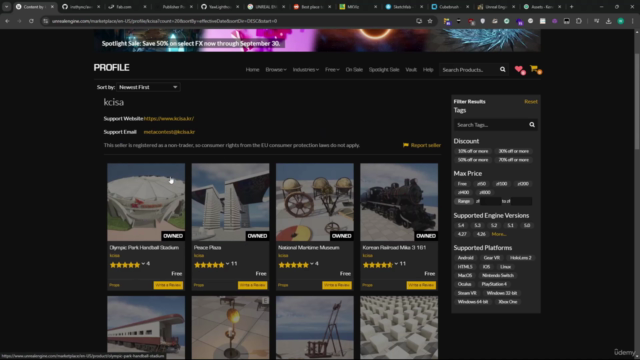 Kurs Unreal Engine – wtyczki, dodatki – Screenshot 1