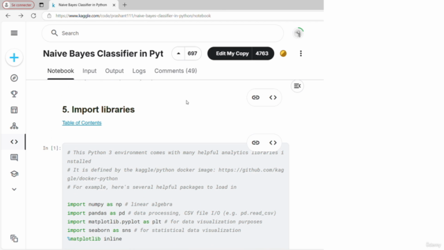 Machine Learning : Classificateur Naïf Bayésien en Python 1 – Screenshot 1