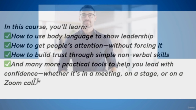 Body Language & Non-Verbal Communication for Leaders – Screenshot 4