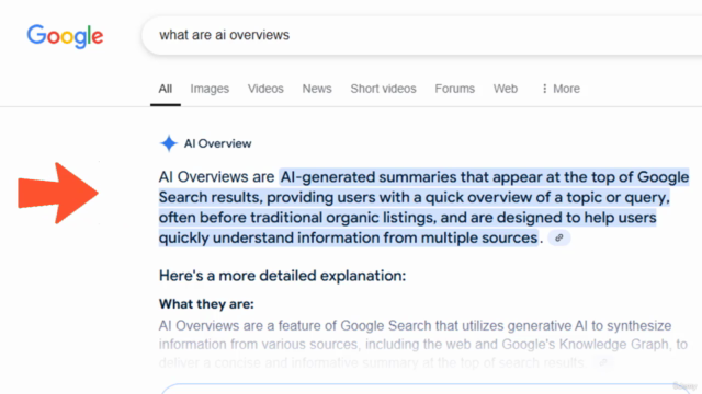 SEO for Google AI Overviews – Screenshot 1