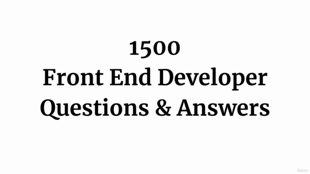 1500 Front End Developer Interview Questions with Answers – Screenshot 4