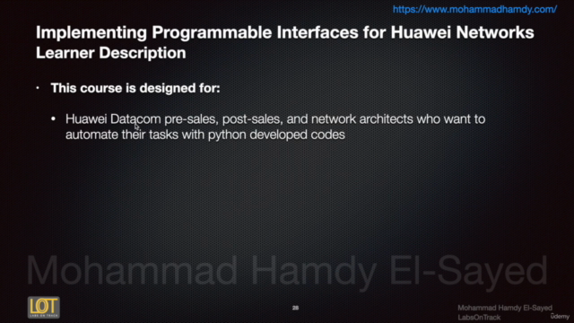 Implementing Programmable Interfaces for Huawei Networks – Screenshot 4