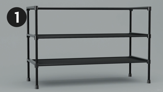 Modern Furniture Design in Blender 4.3 – Screenshot 2