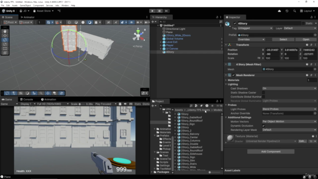 Learn To Create A First Person Shooter Game In Unity 6 & C# – Screenshot 1