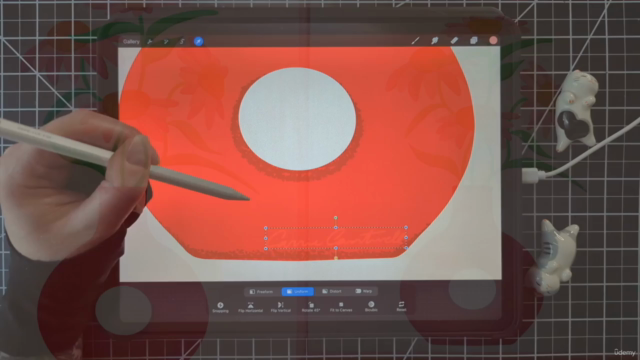 Draw Trendy Floral Art in Procreate for Print On Demand – Screenshot 3