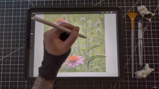 Draw Trendy Floral Art in Procreate for Print On Demand – Screenshot 4