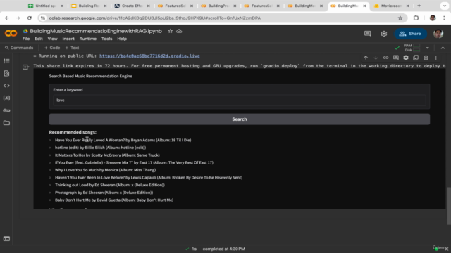 Building Recommendation Engine with Machine Learning & RAG – Screenshot 4