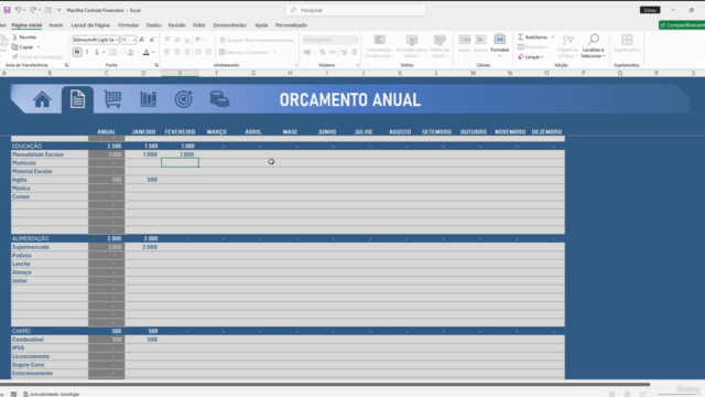 Curso de Excel com Foco em Finanças: Do Básico ao Dashboard – Screenshot 1