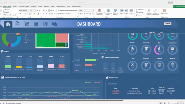 Curso de Excel com Foco em Finanças: Do Básico ao Dashboard – Screenshot 3