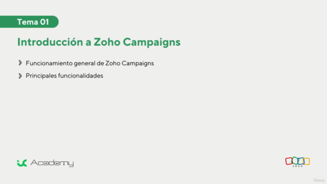 Zoho Campaigns: de principiante a experto – Screenshot 1