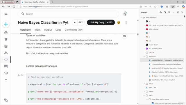 Machine Learning : Classificateur Naïf Bayésien en Python 2 – Screenshot 1