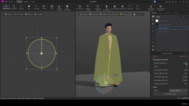 Men's cape tutorial for beginners - Style3d Atelier – Screenshot 4