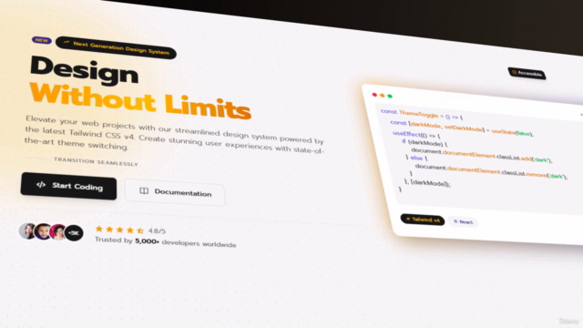 Tailwind CSS 4: Build 5 Web Projects with React & Tailwind – Screenshot 3