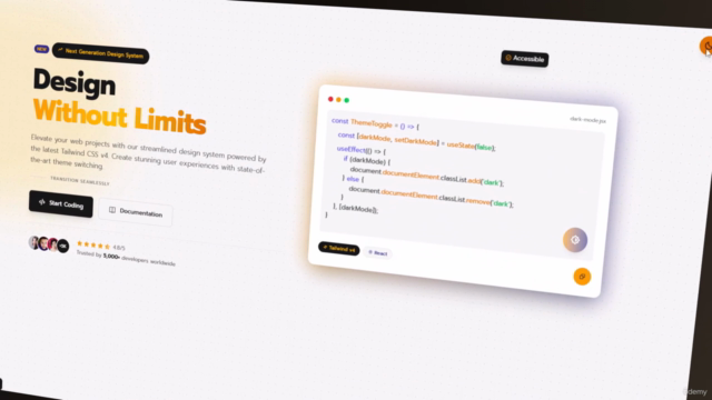 Tailwind CSS 4: Build 5 Web Projects with React & Tailwind – Screenshot 4